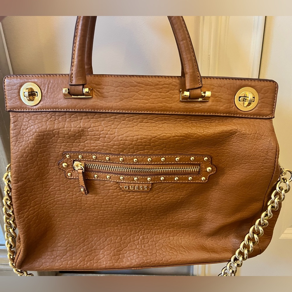 Guess Genuine Leather Tote Bag